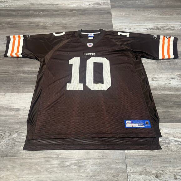 Reebok NFL Cleveland Browns Brady Quinn #10 Mens 2XL Signed Mesh Football Jersey - Picture 3 of 12
